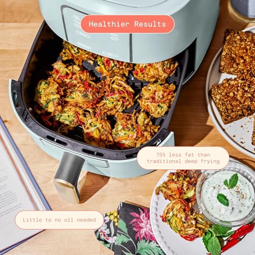 6 Quart Digital Air Fryer, Large Touch Screen Air Fryer with Programmable Time & Temperature Control, 4-in-1 Roast Reheat Dehydrate, Nonstick Design (Hydrangea) - Image 5