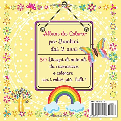 Primo Album da Colorare per Bambini: Animali - 50 Disegni da colorare per Bambini di 2 anni+ | Giochi & Passatempi : Quaderni da colorare | Regalo per ... anni, 3 anni, 4 anni per Natale o le vacanze