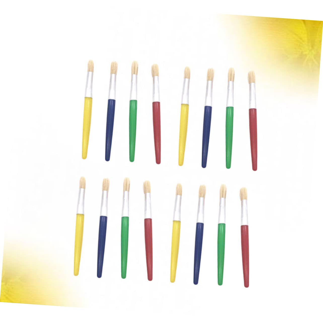 32 Piezas los niños pintan Pincel de Barniz Pinceles para Pintar al óleo Boar Bristle Brush Pinceles para niños Herramienta de Dibujo para Brocha Cabello Corto el Pincel