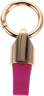 POPETPOP Handmade Matte Leather Keyring Accessories for Travel Durable Keychain for Men Women Stylish and