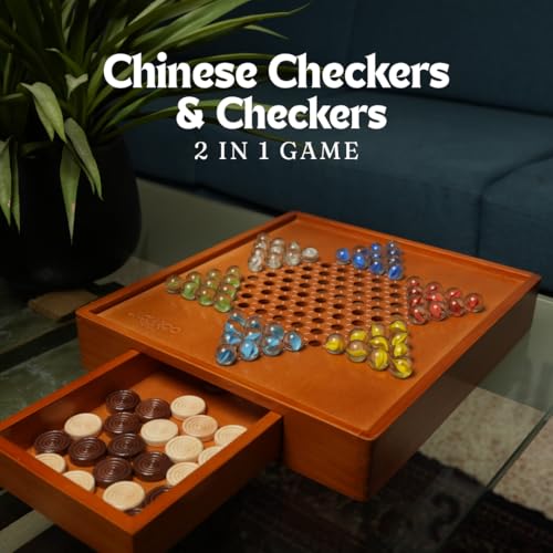 Juego de Mesa 2 en 1 Damas Chinas y Damas miniatura 4