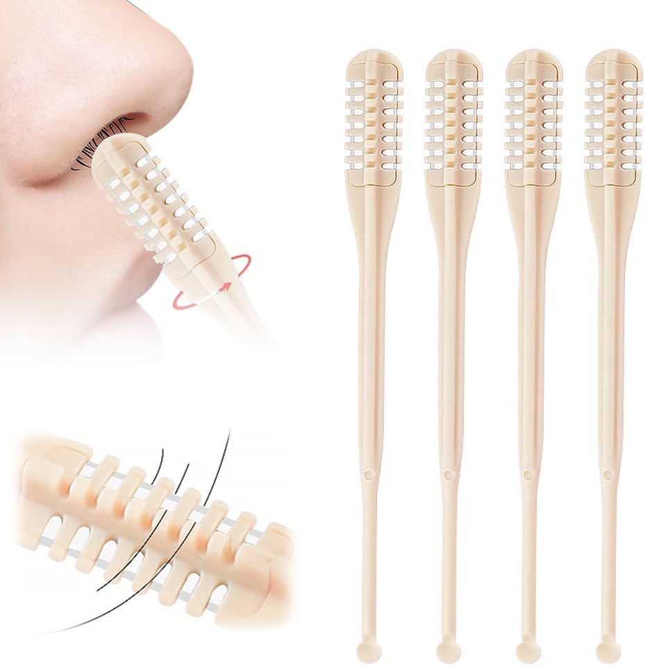 2025 New 2-in-1 Nose Hair Removal Tool 360 Rotating Nose Hair Trimmer Tool for Men and Women Double-Sided