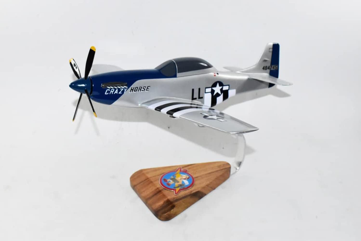 Crazy Horse P-51 Model, Mahogany, 1/25 (15"X18") Scale, WWII, North American
