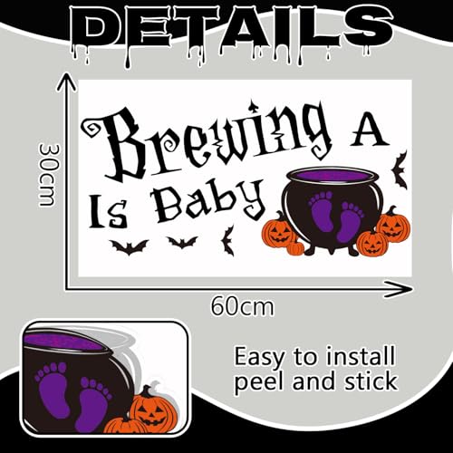 Vinilo decoración baby shower Halloween 10 pulgadas miniatura 2