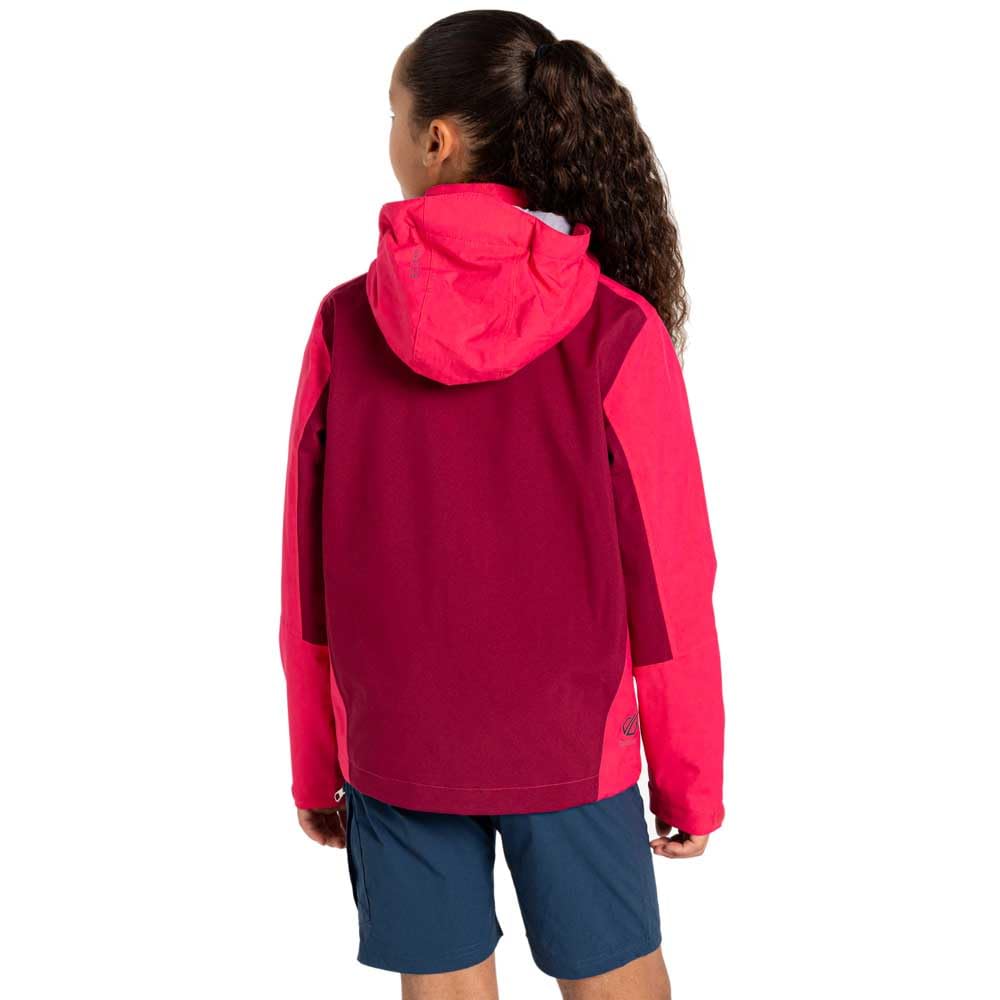 Dare2b Uni Kinder Kids Explore Ii Jacket Mountain Active Waterproof Shell Wasserdichte, Rose, 3-4 Jahre EU
