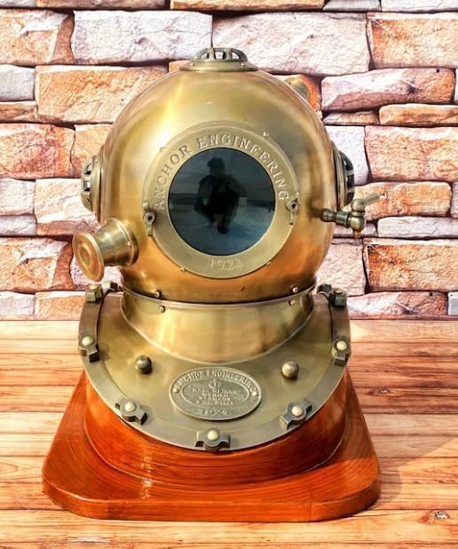 US Navy Diving Helmet - Anchor Engineering Diving Helmet Deep Sea Scuba Diving Helmet Scuba Diving Helmet