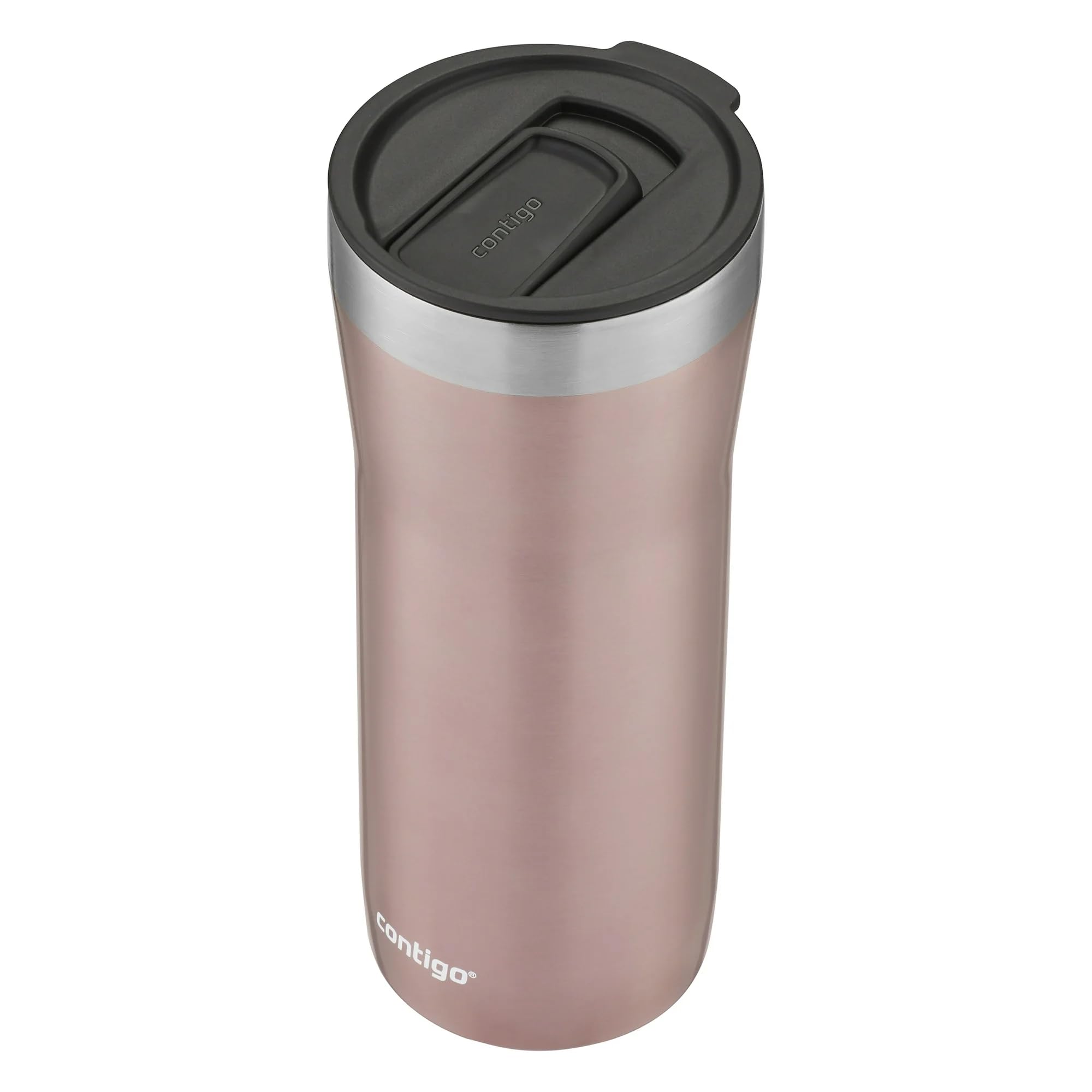 Contigo Gobelet isotherme en acier inoxydable avec paille, 946 ml (champagne/anberry)