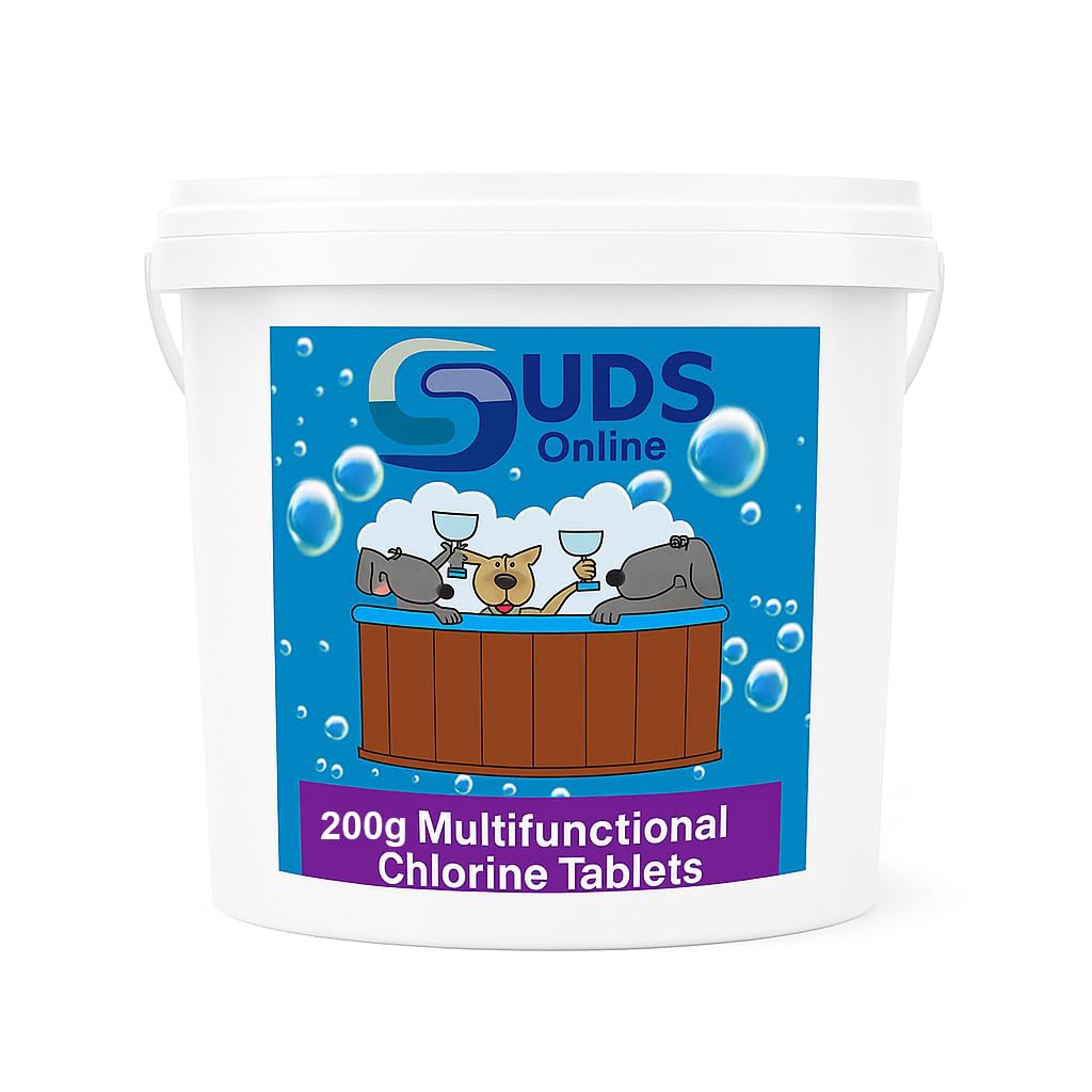 SUDS-ONLINE 5kg Multifunctional Chlorine Tablets 200g Swimming Pool Chemicals