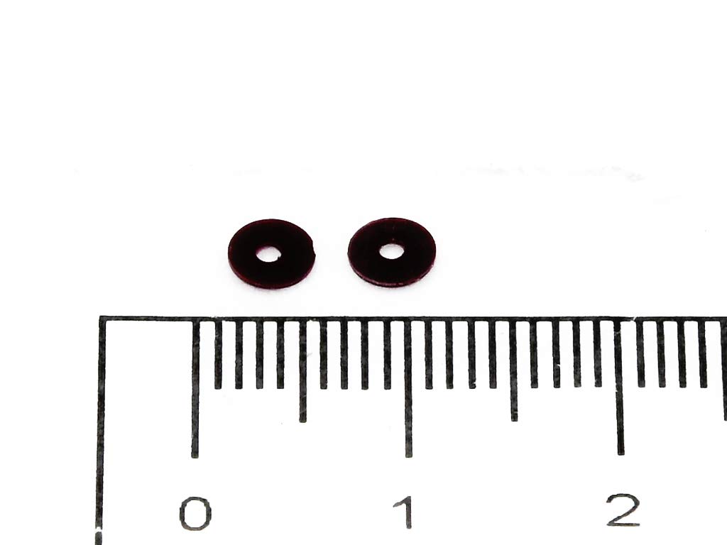 The Design Cart Dark Maroon Round Centre Hole Sequins (4 mm) (Pack of 250 Grams)- for Embroidery, Beading, Arts and Crafts - Image 2 thumbnail