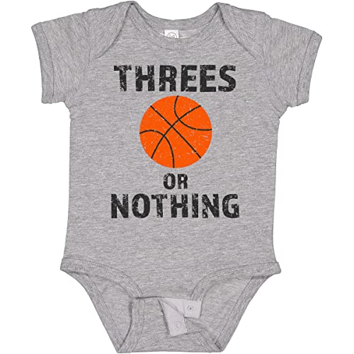inktastic Basketball Threes or Nothing Baby Bodysuit
