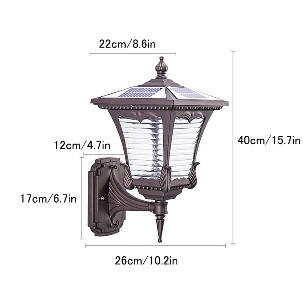 1 Szt Wodoodporna Lampa ścienna Led Na Energię Słoneczną Zewnętrzna Lampa ścienna Kinkiet Zewnętrzne Lampy Solarne