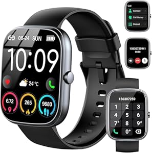 Smartwatch Herren Damen, 1,91" HD Smartwatch Damen mit Telefonfunktion, Smart Watch Fitnessuhr 113+ Sportmodi, IP68 Wasserdicht, Sportuhr mit Herzfrequenz Schlafmonitor Schrittzähler, für Android iOS