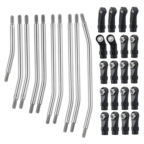 Liens SCX10 kit 10 pièces acier inoxydable pour crawler 1/10 RC