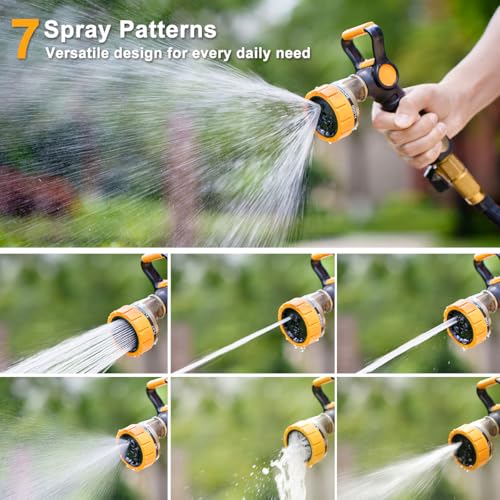 FANHAO Fireman Style Garden Hose Nozzle, Heavy Duty Metal Water Hose Nozzle by FANHAO - Used condition - Image 5