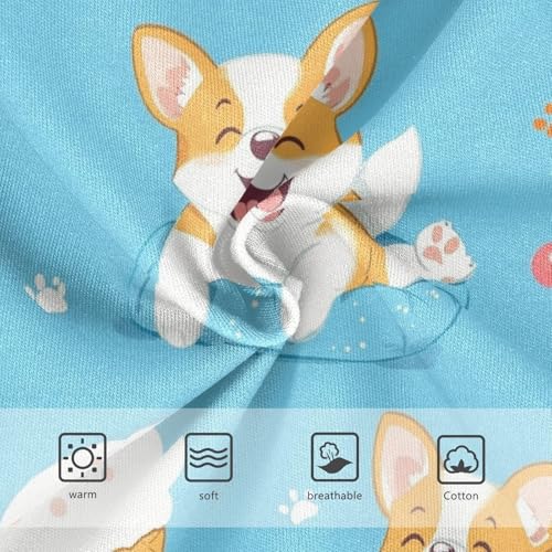 Wusikd Corgi Dog Girls' Underwear Cotton Girls Briefs Soft Toddler Underwear 2T3