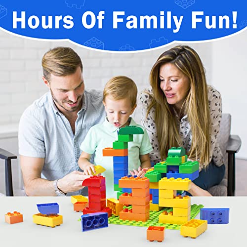 Aotipol A45BB Building Blocks For Toddlers 2-5 Including A Baseplate, 150 Piece Big Building Blocks For Kids thumb #5