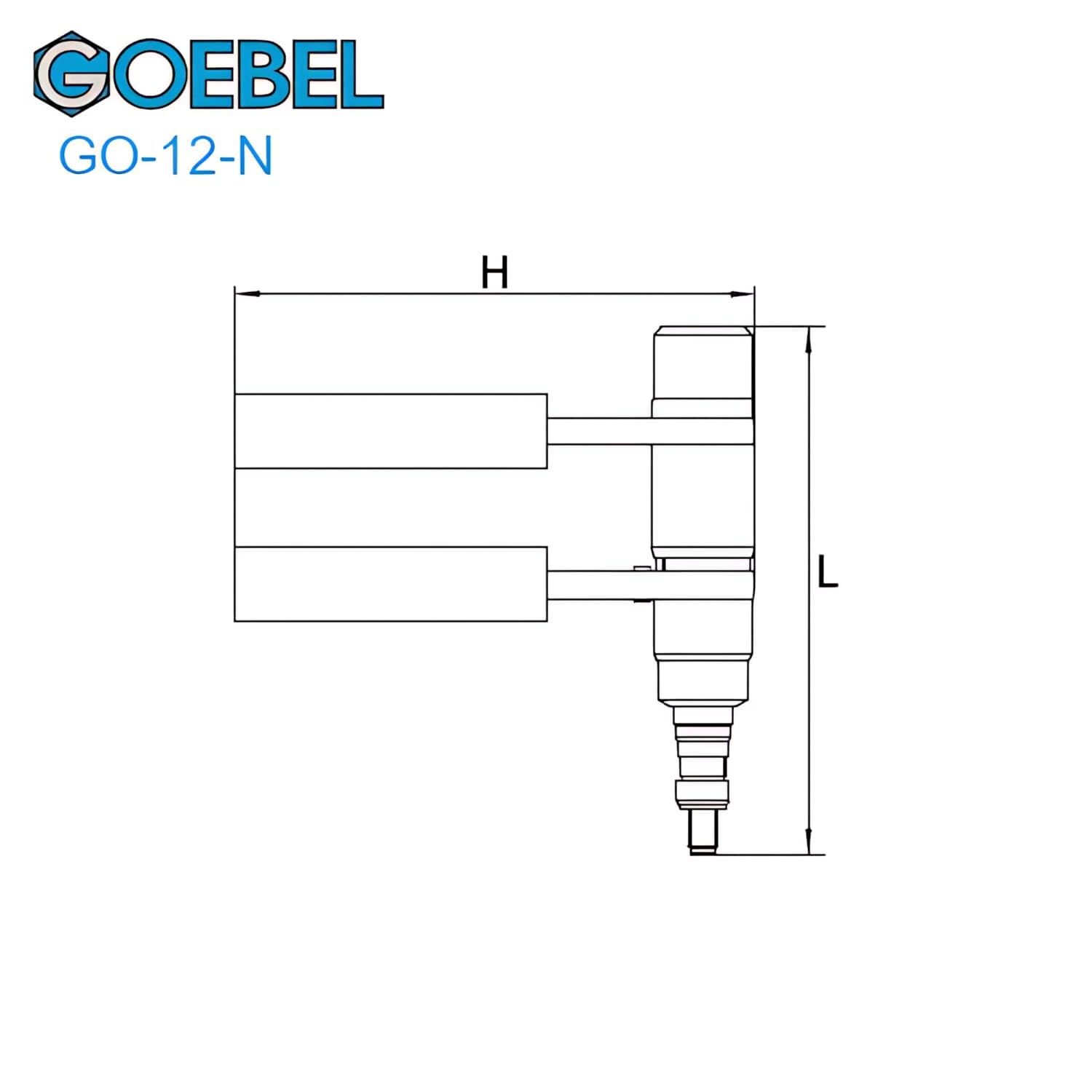 GOEBEL® - GO-12-N Hand Blindnietmutternsetzgerät Handzange Blindnietmuttern Blindniet Setzgerät Arbeitsbereich M5 / M6 / M8 / M10 / M12 Nietmutternzange Ratsche Profi Blindnietmutternratsche