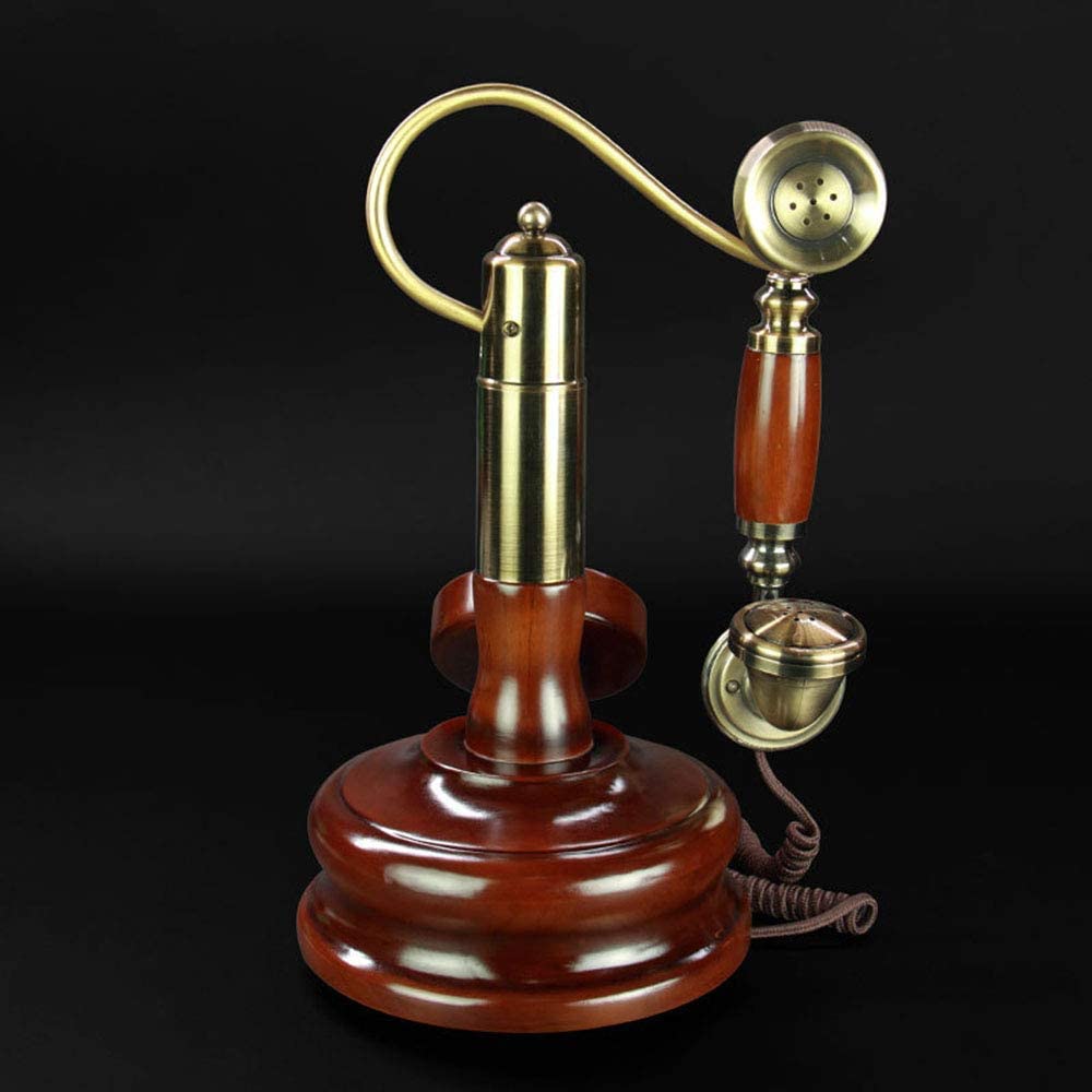 Telefon stacjonarny retro, antyczny telefon, staromodny, stacjonarny telefon cyfrowy, klasyczny europejski telefon stacjonarny retro, przewodowy z wiszącym zestawem słuchawkowym