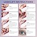Libeauty Lash Lift Kit & Brow Lamination, Korean Made Eyelash Perming Lotion for Home Salon, Professional DIY Curling Starter Set with Strong Glue & Individual Sachets, 20 Pcs