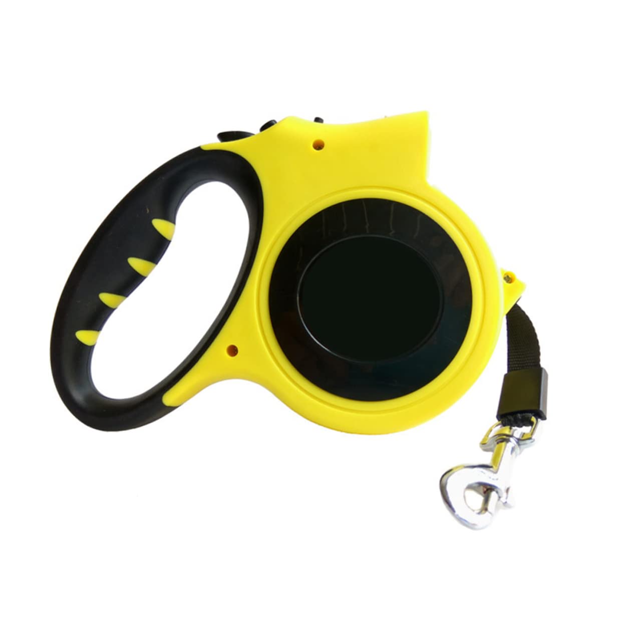 Balacoo Retractable Dog Leash with LED Flashlight Automatic Telescopic Traction Rope for Pets One Handed Braking System Handle Yellow