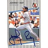 Autograph Warehouse 366183 Johnny Ray Autographed Baseball Card - 1989 Fleer 487