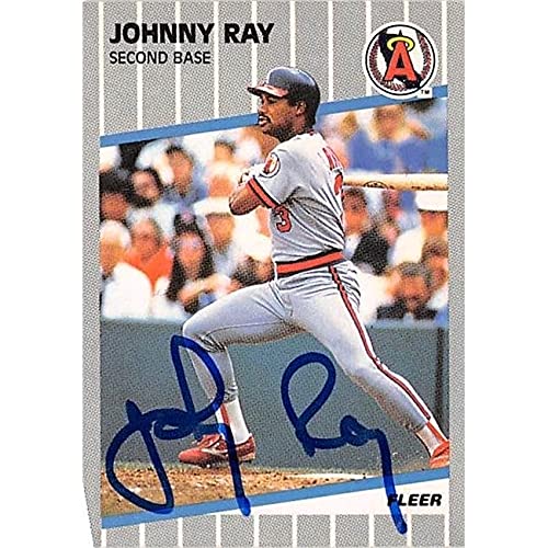 Autograph Warehouse 366183 Johnny Ray Autographed Baseball Card - 1989 Fleer 487