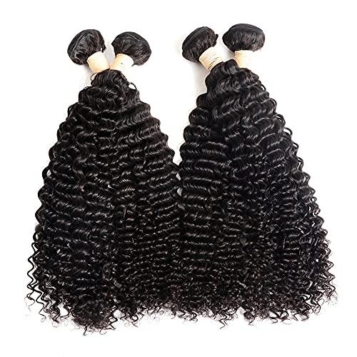 18 20 22 24 Deep Wave Human Hair 4 Bundles Double Strong Weft 100% Brazilian Virgin Unprocessed Human Hair Extensions Double Strong Weft #TOP1