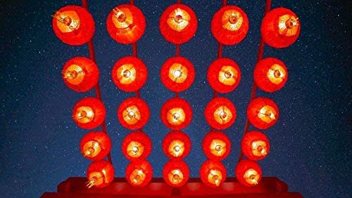 Preisvergleich Produktbild Klassisches Puzzle 1000 Teile für Erwachsene,Rote Sternenhimmellaterne Holzpuzzle(75X50CM),DIY Lernspiel Stressabbau Puzzle,für Kinder Geschenk Kunst Haus Dekoration