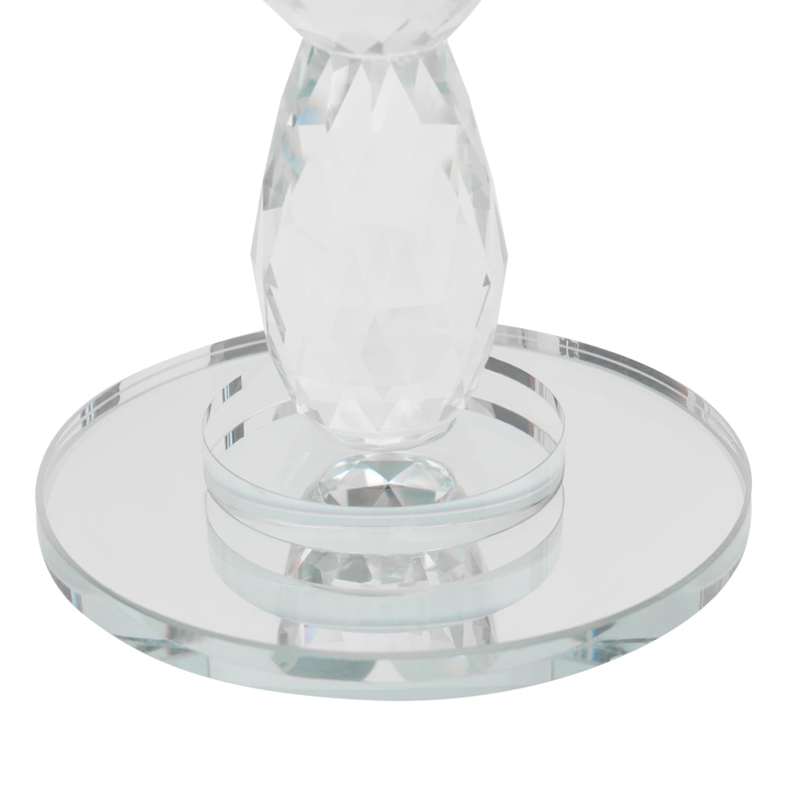 Candelabro a 5 braccia, argento con cristalli, 25 x 35,5 cm, in metallo, per Halloween, matrimoni, feste, cene, anniversari, celebrazioni ed eventi formali