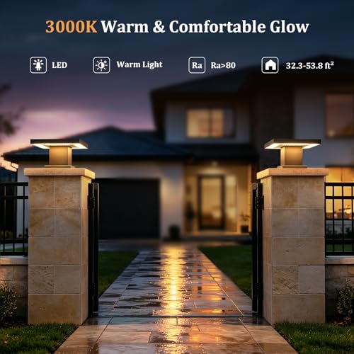 Farolas exteriores LED 3000K impermeables para iluminar caminos y terrazas con luz cálida 4