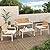 Grand Patio 4-Piece Wicker Outdoor Furniture Set with Beige Seat Cushions, Conversation Set with Coffee Table for Poolside, Backyard, Balcony, Porch