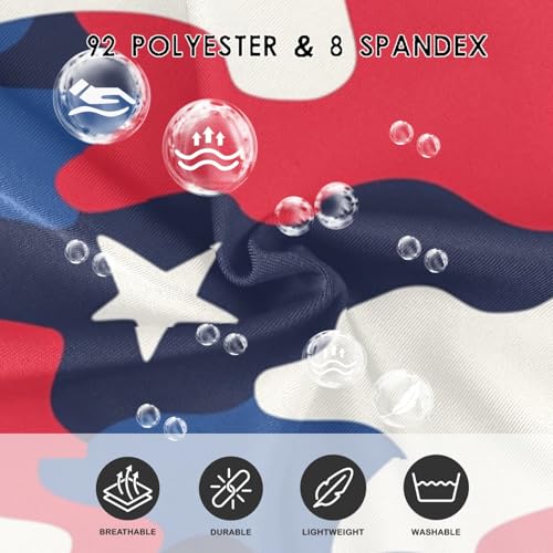 CaTaKu Girls One Piece Swimsuits Camouflage USA Color Toddler Bathing Suit for Girls Kids Swimwear 3-10Y3