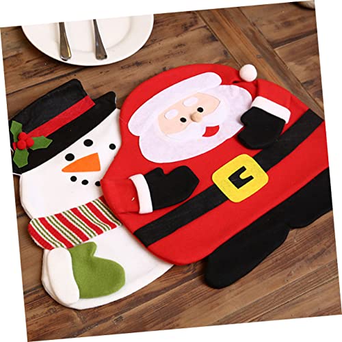 House Supplies 2 Pcs Coasters For Dining Table Christmas Coasters Table Pad Christmas Holiday Anti Mat Anti Pad Christmas Cloth Household Products Table Mat Elder Non- Red S #TOP6