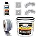 Isolbau Dicht-Set - Inkl. 1x Flüssigfolie (7 kg), 1x Grundierlösung (1 L), 1x Dichtband (5 m), 2x Innenecken & 2x Manschetten