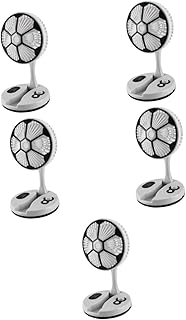 Gatuida 5 Piezas Ventilador De Coche Pequeño Ventilador Coche De Ventilador Admirador Ventilador para Oficina Ventilador Recargable Ventilador De Clip Ventilador USB Abdominales