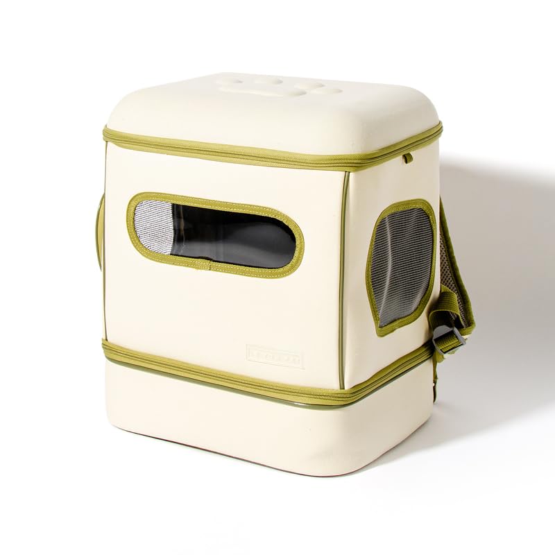 Cat Carrier with Wheels Airline Approved, Rolling Cat Backpack Wheeled Pet Carrier Backpack for Cats, Foldable Pet Travel Bag