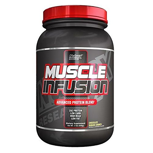 Nutrex Research Muscle Infusion Protein Powder, Chocolate Banana Crunch, 2 Pound