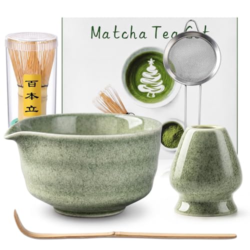 5 PCS Matcha Whisk Set - Handcrafted Japanese Tea Set Gift for Matcha Lover