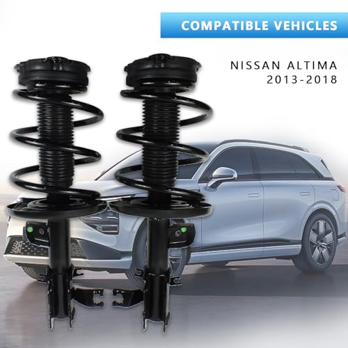 Front Complete Strut Shock Absorber & Coil Spring Assembly Compatible with Nissan Altima 2013–2018 | Replace OE# 172902, 172901 | Front Suspension Strut Assembly by chsuatuo - Used condition - Image 3