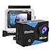 Piwoka Cámara Deportiva HD1080P Impermeable 30M acción cámara submarina Pantalla 2" LCD Gran Angular con Multi Accesorios para Deportes, Buceo, Coche, Moto, Bicicleta etc. (Azule)