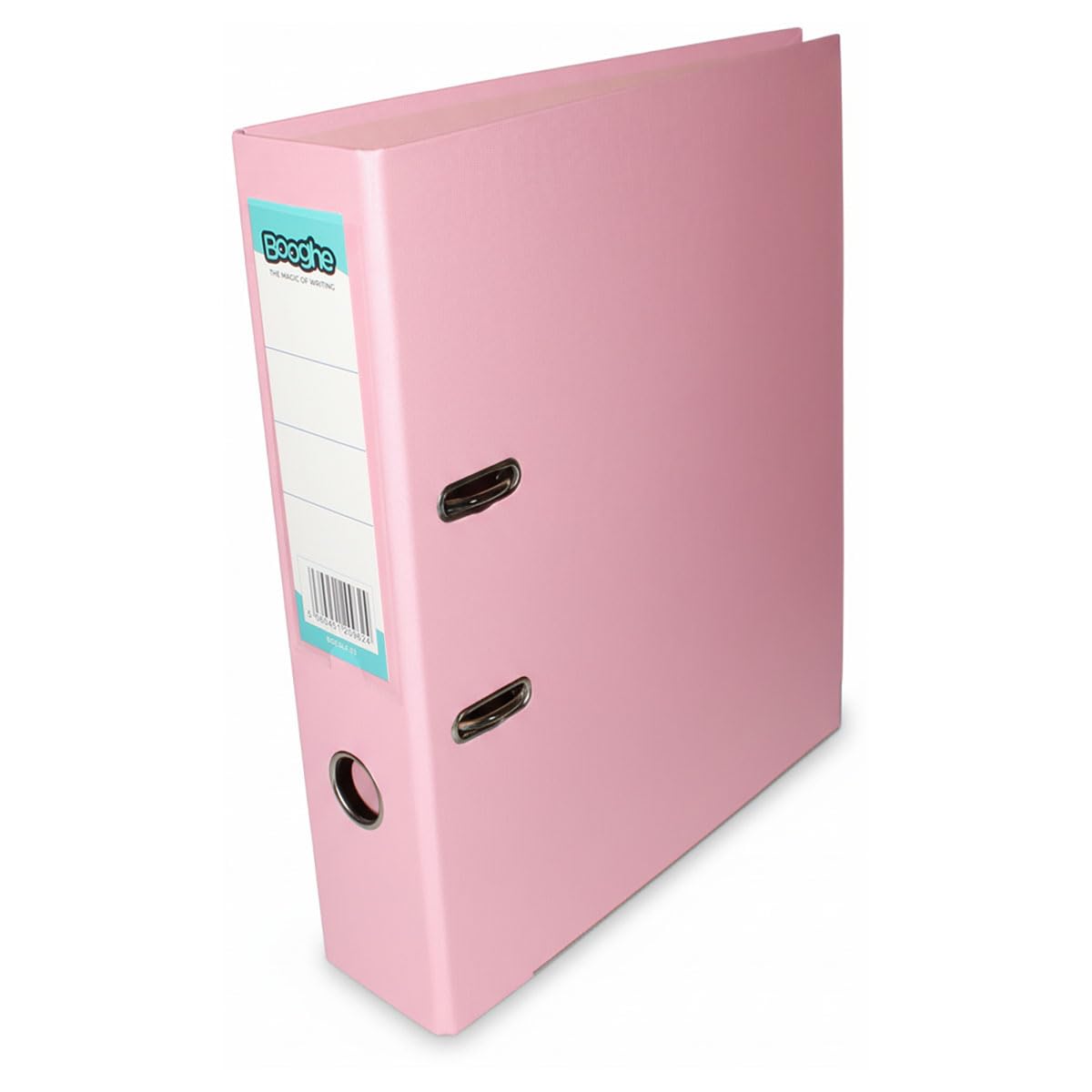 Booghe A4 Lever Arch File with Protector – Single, 4 or 10 Pack – Sky Blue, Pink, Lavender, Aqua – Heavy Duty Office Filing & School Binders (1, Pink)