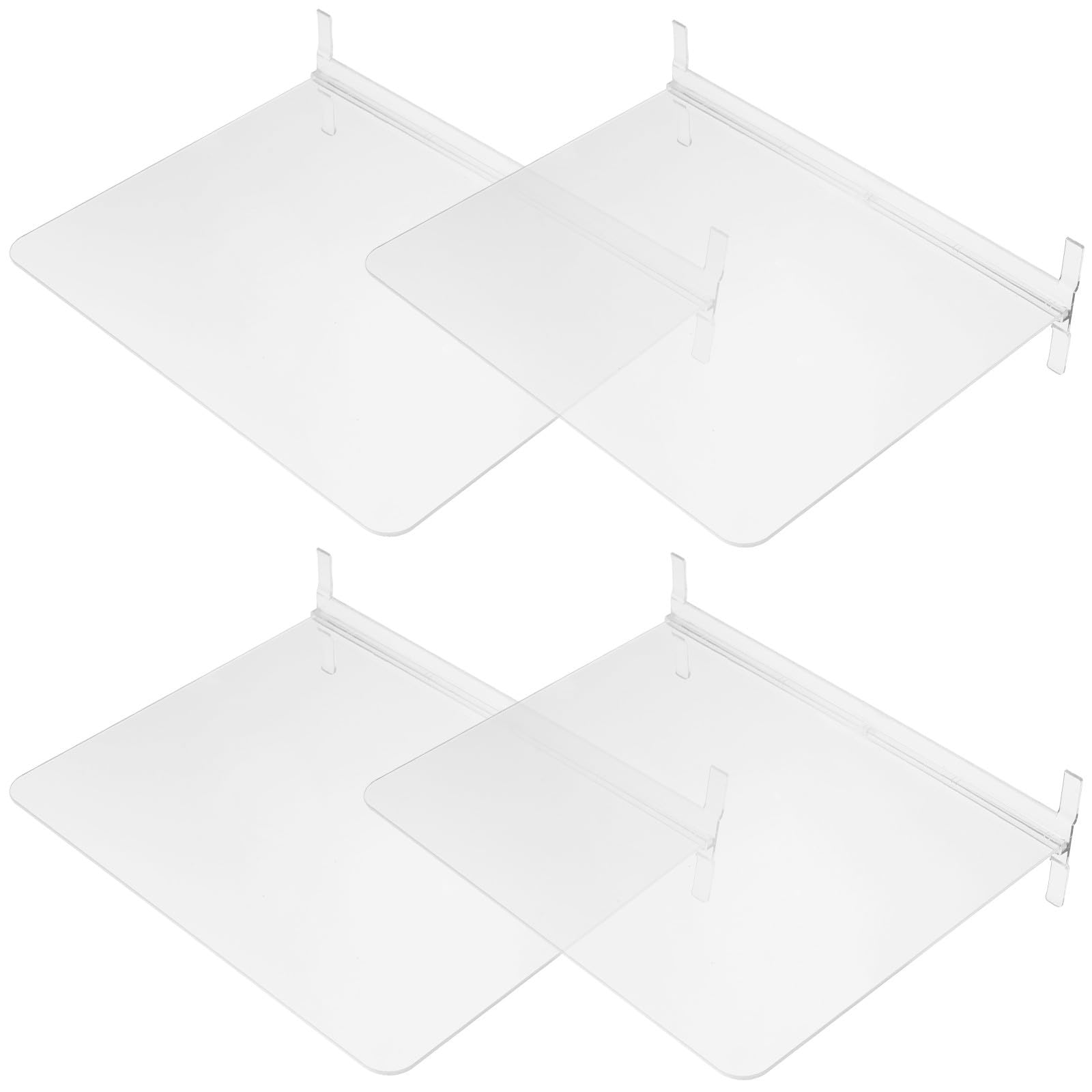 Divisores de Armario Transparentes de Acrílico para Organizar Bolsos y Ropa, Resistentes al Desgaste, Diseño Simple y Elegante, Pack de 4 Unidades para Dormitorio o Supermercados