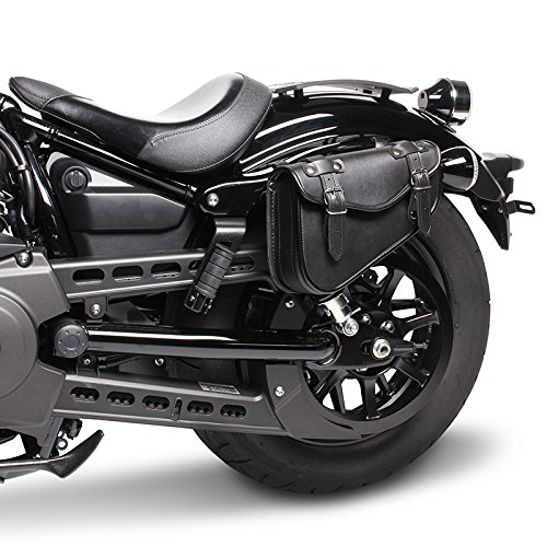 Sacoche latérale triangulaire pour cadres cuir véritable de selle Sacoches de moto bagages sac à outils similaires aux pour Harley Sportster 48 Nighster et Iron Moto Harley DAVIDSON 883 1200 XL Sportster 48 Nightster Iron Forty Eight Seventy Two 72 Custom