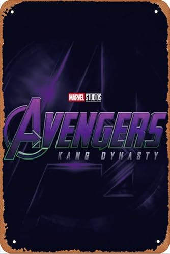 Avengers Kang Dynasty 12x8 inch vintage metal tin logo vintage metal logo fun home farm bathroom bar art wall decoration bedroom Parlor cafe vintage poster