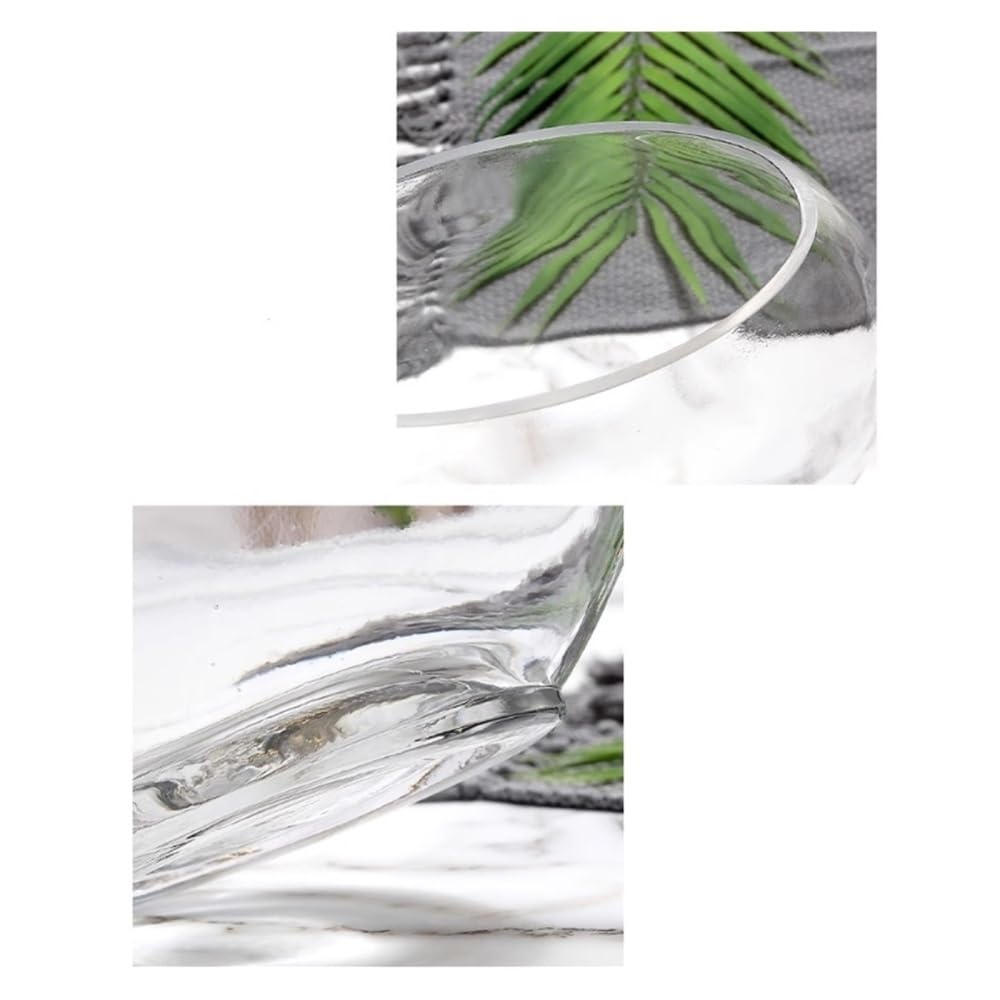 Aquarium Kreatives ovales Glas-Aquarium for kleine Goldfische, transparent, als Dekoration for Zuhause oder Schreibtisch.(13.5cm)
