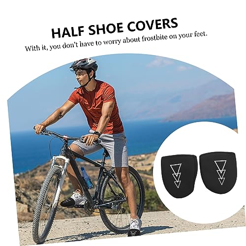 Cubiertas para calzado de ciclismo, impermeables y resistentes al viento, para uso en bicicleta y senderismo, color negro miniatura 6
