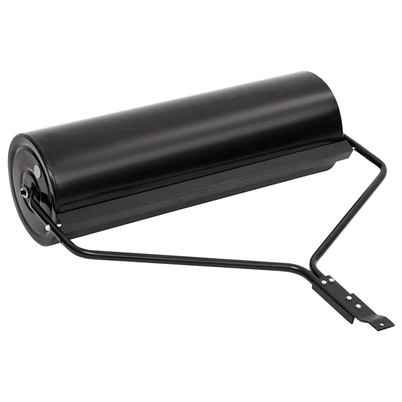 Homgoday Garten-Rasenwalze zum Schieben, 63 L Fassungsvermögen, Eisen, Schwarz, Ø 30 x 90 cm, Rasenwalze für die Rasenpflege, zum Verdichten von Saatgut und unebenem Boden 154466