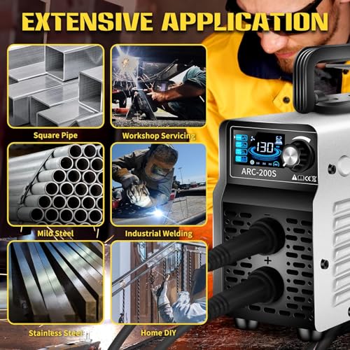 Image of SSIMDER Stick /Lift TIG 2-in-1 Portable Welder Dual Voltage Welder 110V /220V | IGBT Inverter Tech & Hot Start /Anti-Stick | Home DIY, Metal Fabrication | Garage /Worksite Use | with the WP17 TIG torch