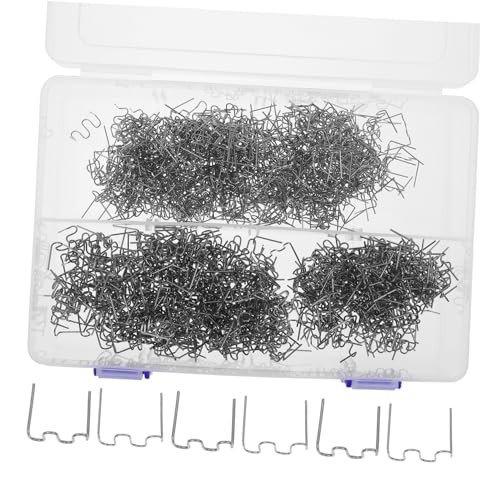 MAGICLULU 1000pièces Agrafes Pour Réparation De Plastique Kit De Soudage Pointes De Soudage Baguettes De à Chaud Outil Pour Voiture Pare-chocs Tableaux De Bord Supports De Lampe