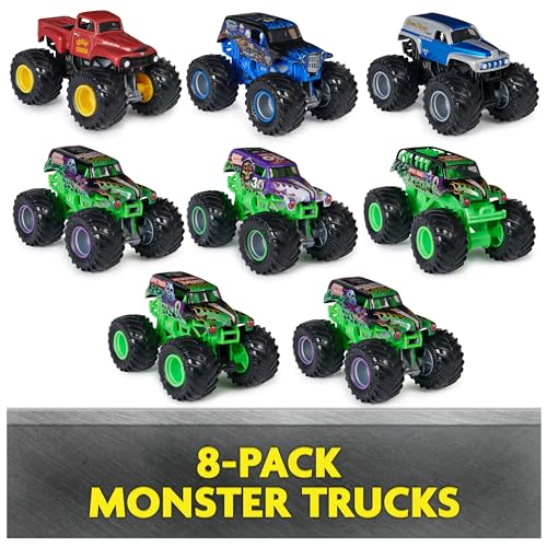 image for Monster Jam, Grave Digger 40th Anniversary 8-Pack Monster Trucks with 